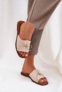 Sandał Klapki Model Deonelis M509 Beige - Step in style Step in style Sandał Klapki Model Deonelis M509 Beige - Step in style Step in style