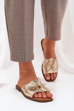 Sandał Klapki Model Deonelis M509 Gold - Step in style Step in style