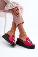 Sandał Klapki Model Iaria 58295 Fuksja - Step in style Step in style Sandał Klapki Model Iaria 58295 Fuksja - Step in style Step in style