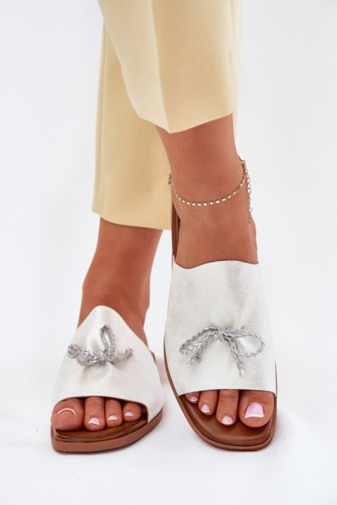 Sandał Klapki Model Norela 25SD35-8781 Silver - Step in style Step in style Sandał Klapki Model Norela 25SD35-8781 Silver - Step in style Step in style