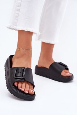Sandał Klapki Model Viasara 25SD97-8800 Black - Step in style Step in style