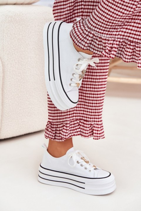 Trampki Model Fiorina 890-4B White - Step in style Step in style Trampki Model Fiorina 890-4B White - Step in style Step in style