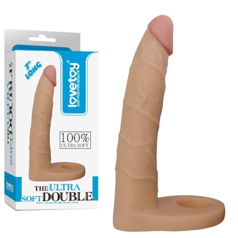 Gumowy strap-on sztuczny penis sex analny 17,5 cm