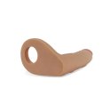 Gumowy strap-on sztuczny penis sex analny 17,5 cm
