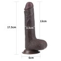 Czarny gruby penis z przyssawka żylaste dildo Czarny gruby penis z przyssawka żylaste dildo