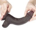 Czarny gruby penis z przyssawka żylaste dildo Czarny gruby penis z przyssawka żylaste dildo