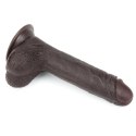 Czarny gruby penis z przyssawka żylaste dildo Czarny gruby penis z przyssawka żylaste dildo