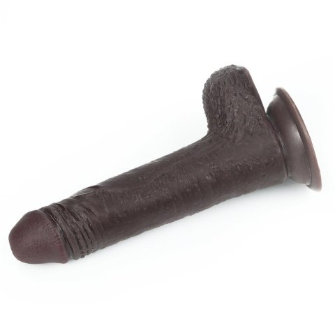 Czarny gruby penis z przyssawka żylaste dildo Czarny gruby penis z przyssawka żylaste dildo