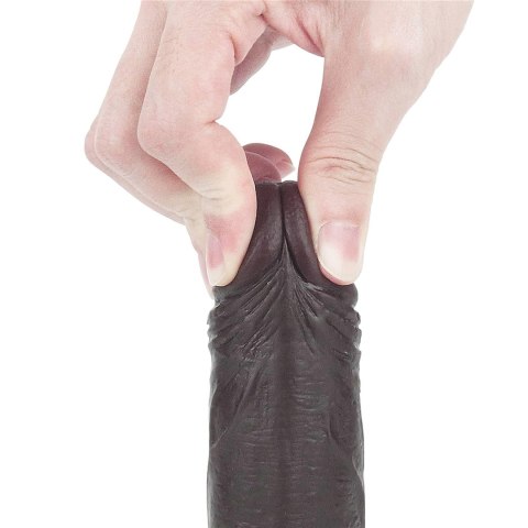 Czarny gruby penis z przyssawka żylaste dildo Czarny gruby penis z przyssawka żylaste dildo