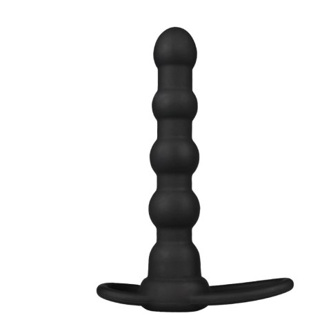 Mały czarny wibrator z nakładką silikonową 16 cm Mały czarny wibrator z nakładką silikonową 16 cm