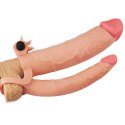 Nakładka na penisa z dodatkowym dildo i wypustkami Nakładka na penisa z dodatkowym dildo i wypustkami