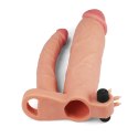 Nakładka na penisa z dodatkowym dildo i wypustkami Nakładka na penisa z dodatkowym dildo i wypustkami