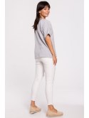 B147 T-shirt oversize z okrągłym dekoltem B147 T-shirt oversize z okrągłym dekoltem