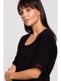 B147 T-shirt oversize z okrągłym dekoltem B147 T-shirt oversize z okrągłym dekoltem