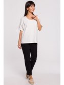 B147 T-shirt oversize z okrągłym dekoltem B147 T-shirt oversize z okrągłym dekoltem