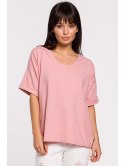 B147 T-shirt oversize z okrągłym dekoltem B147 T-shirt oversize z okrągłym dekoltem