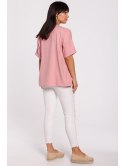 B147 T-shirt oversize z okrągłym dekoltem B147 T-shirt oversize z okrągłym dekoltem