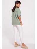B147 T-shirt oversize z okrągłym dekoltem B147 T-shirt oversize z okrągłym dekoltem