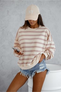 Bluza Damska Model Strel 295674378 Light Pink Paski - LaBalancia LaBalancia