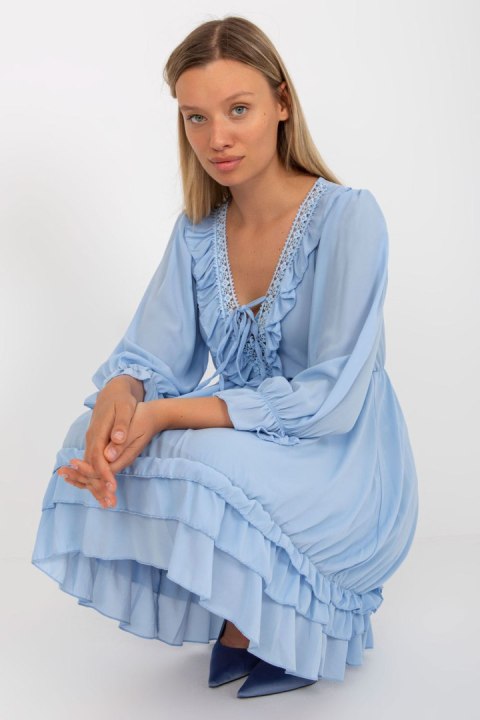Sukienka Model TW-SK-BI-0761.92 Light Blue - Och Bella Och Bella Sukienka Model TW-SK-BI-0761.92 Light Blue - Och Bella Och Bella