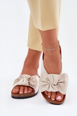 Sandał Klapki Model Seressa WD293 Beige - Step in style Step in style