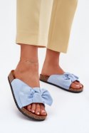 Sandał Klapki Model Seressa WD293 Blue - Step in style Step in style Sandał Klapki Model Seressa WD293 Blue - Step in style Step in style
