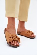 Sandał Klapki Model Seressa WD293 Camel - Step in style Step in style Sandał Klapki Model Seressa WD293 Camel - Step in style Step in style