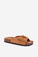 Sandał Klapki Model Seressa WD293 Camel - Step in style Step in style Sandał Klapki Model Seressa WD293 Camel - Step in style Step in style