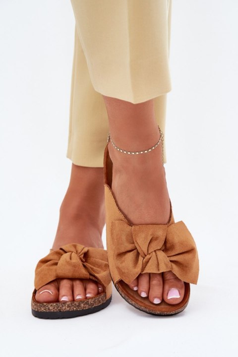 Sandał Klapki Model Seressa WD293 Camel - Step in style Step in style Sandał Klapki Model Seressa WD293 Camel - Step in style Step in style