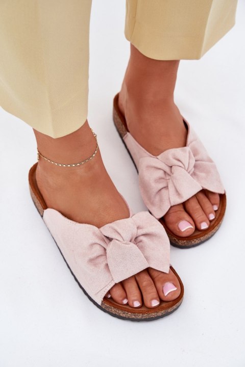 Sandał Klapki Model Seressa WD293 Light Pink - Step in style Step in style Sandał Klapki Model Seressa WD293 Light Pink - Step in style Step in style