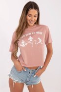 T-shirt Damski Model 157-TS-0086.60P Dark Pink - Rue Paris Rue Paris