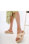 Sandał Klapki Model Jerisa X5-350 Beige - PRIMO PRIMO Sandał Klapki Model Jerisa X5-350 Beige - PRIMO PRIMO