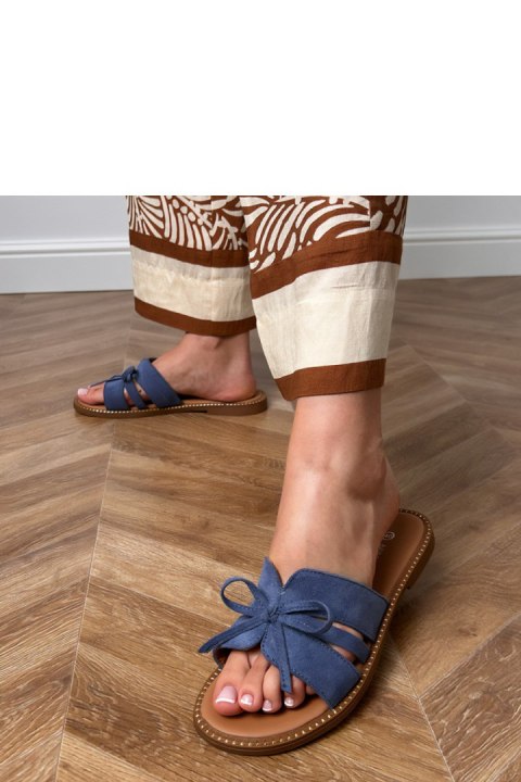 Sandał Klapki Model Favira 9136 Blue - PRIMO PRIMO Sandał Klapki Model Favira 9136 Blue - PRIMO PRIMO
