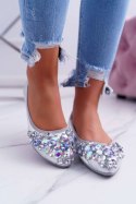Baleriny Model Crystal C87 Silver - Step in style Step in style Baleriny Model Crystal C87 Silver - Step in style Step in style