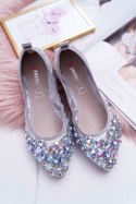 Baleriny Model Crystal C87 Silver - Step in style Step in style Baleriny Model Crystal C87 Silver - Step in style Step in style
