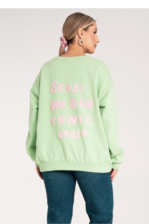 Bluza Damska Model M1151 Green - Figl Figl Bluza Damska Model M1151 Green - Figl Figl