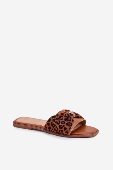 Sandał Klapki Model Avenza BJ702 Camel - Step in style Step in style Sandał Klapki Model Avenza BJ702 Camel - Step in style Step in style