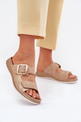 Sandał Klapki Model INBLU MK000013 Beige - Step in style Step in style