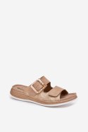 Sandał Klapki Model INBLU MK000013 Beige - Step in style Step in style