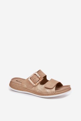 Sandał Klapki Model INBLU MK000013 Beige - Step in style Step in style