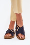 Sandał Klapki Model Inblu ED0003IU Navy - Step in style Step in style Sandał Klapki Model Inblu ED0003IU Navy - Step in style Step in style