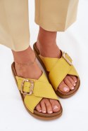 Sandał Klapki Model Inblu ED0003IU Yellow - Step in style Step in style Sandał Klapki Model Inblu ED0003IU Yellow - Step in style Step in style