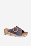 Sandał Klapki Model Inblu RV000012 Blue - Step in style Step in style Sandał Klapki Model Inblu RV000012 Blue - Step in style Step in style