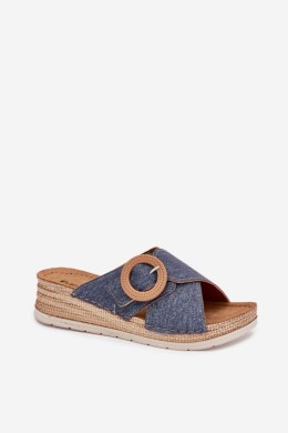 Sandał Klapki Model Inblu RV000012 Blue - Step in style Step in style