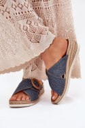 Sandał Klapki Model Inblu RV000012 Blue - Step in style Step in style Sandał Klapki Model Inblu RV000012 Blue - Step in style Step in style