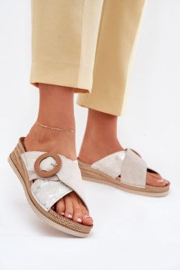 Sandał Klapki Model Inblu RV000012 Light Beige - Step in style Step in style