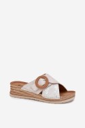 Sandał Klapki Model Inblu RV000012 Light Beige - Step in style Step in style Sandał Klapki Model Inblu RV000012 Light Beige - Step in style Step in style
