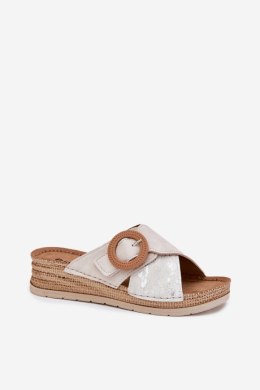 Sandał Klapki Model Inblu RV000012 Light Beige - Step in style Step in style