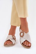 Sandał Klapki Model Inblu RV000012 Light Beige - Step in style Step in style Sandał Klapki Model Inblu RV000012 Light Beige - Step in style Step in style