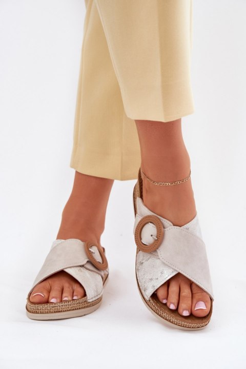 Sandał Klapki Model Inblu RV000012 Light Beige - Step in style Step in style Sandał Klapki Model Inblu RV000012 Light Beige - Step in style Step in style